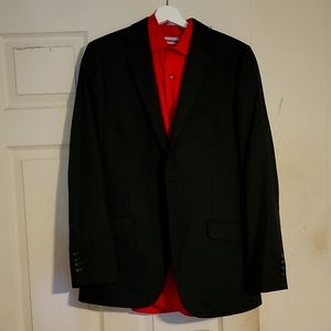 Suit jacket 32 and pants 32/32 and shirt 15/16
